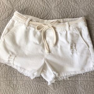 White Aerie Shorts w/ Elastic Waist